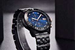 Zegarek Benyar BY5198 czarny niebieski bransoleta 4