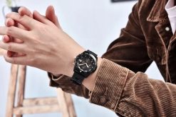 Zegarek Benyar BY5198 czarny czarny silikonowy pasek 3
