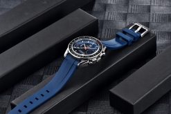 Zegarek Benyar BY5194 srebrny niebieski silikonowy pasek 5