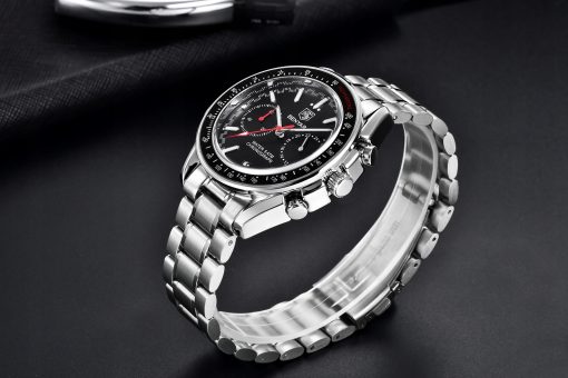 Zegarek Benyar BY5194 srebrny czarny bransoleta