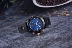 Zegarek Benyar BY5198 czarny niebieski silikonowy pasek 3
