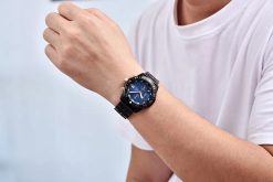 Zegarek Benyar BY5198 czarny niebieski bransoleta 6