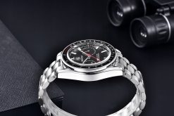 Zegarek Benyar BY5194 srebrny czarny bransoleta 2