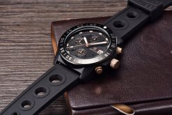 Zegarek Benyar BY5198 czarny czarny silikonowy pasek 2