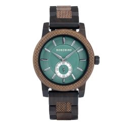 Drewniany zegarek męski BOBO BIRD T131-2 elegancki drewniana bransoleta 14