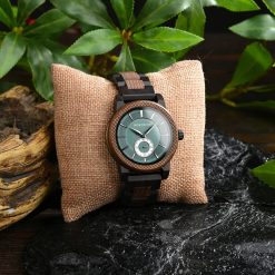 Drewniany zegarek męski BOBO BIRD T131-2 elegancki drewniana bransoleta 8