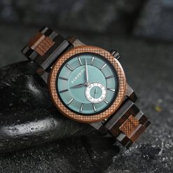Drewniany zegarek męski BOBO BIRD T131-2 elegancki drewniana bransoleta 5
