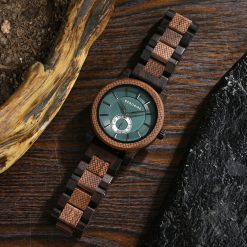 Drewniany zegarek męski BOBO BIRD T131-2 elegancki drewniana bransoleta 7