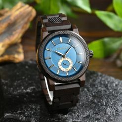 Drewniany zegarek męski BOBO BIRD T131-1 elegancki drewniana bransoleta