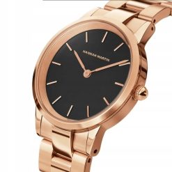 Zegarek damski na bransolecie HANNAH MARTIN 1223 rose gold elegancki pudełko