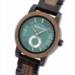 Drewniany zegarek męski BOBO BIRD T131-2 elegancki drewniana bransoleta 13