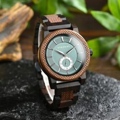 Drewniany zegarek męski BOBO BIRD T131-2 elegancki drewniana bransoleta