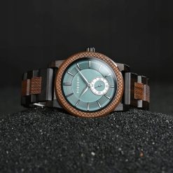Drewniany zegarek męski BOBO BIRD T131-2 elegancki drewniana bransoleta 12