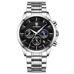ZEGAREK MĘSKI ELEGANCKI POEDAGAR WSKAŹNIK DZIEŃ / NOC CHRONOGRAF PUDEŁKO 3