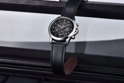 CZARNY ZEGAREK MĘSKI BENYAR NA SKÓRZANYM PASKU ELEGANCKI CHRONOGRAF PUDEŁKO 2 CZARNY ZEGAREK MĘSKI BENYAR NA SKÓRZANYM PASKU ELEGANCKI CHRONOGRAF PUDEŁKO 2