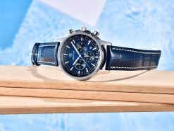 NIEBIESKI ZEGAREK MĘSKI BENYAR SKÓRZANY PASKEK DATOWNIK CHRONOGRAF PUDEŁKO 5 NIEBIESKI ZEGAREK MĘSKI BENYAR SKÓRZANY PASKEK DATOWNIK CHRONOGRAF PUDEŁKO 5