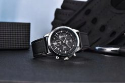 CZARNY ZEGAREK MĘSKI BENYAR NA SKÓRZANYM PASKU ELEGANCKI CHRONOGRAF PUDEŁKO 3 CZARNY ZEGAREK MĘSKI BENYAR NA SKÓRZANYM PASKU ELEGANCKI CHRONOGRAF PUDEŁKO 3